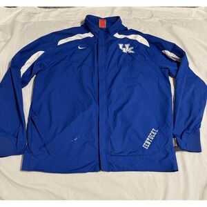 Kentucky‎ Wildcats Jacket Mens Small Blue White NCAA Basketball Nike Fit Storm